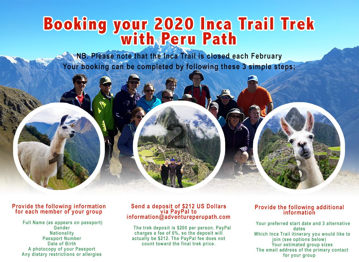Inca Trail tour 2020